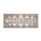 Stupell Industries Rustic Wanderlust Phrase with Paisley Country Pattern, 7" x 17"